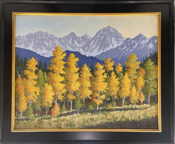 Click to view detail for Morning Aspens 24x30 $2200