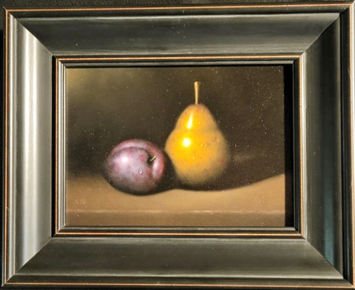 Pear & Plum 5x7 $600 at Hunter Wolff Gallery
