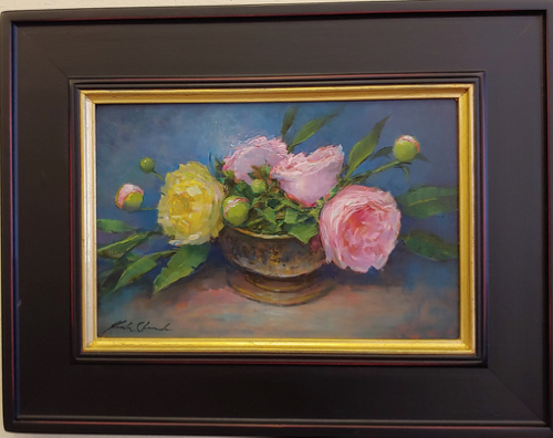 Click to view detail for Peonies in Bloom 8x12 $475
