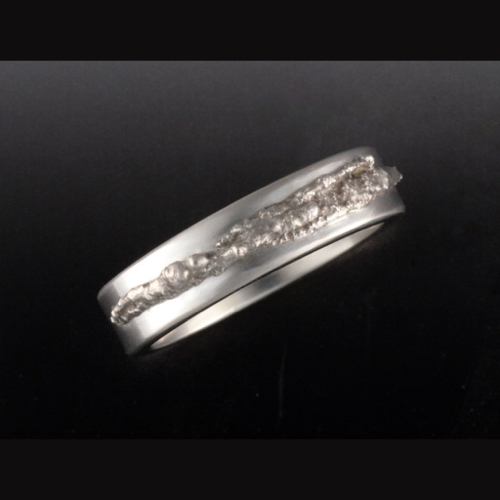 Click to view detail for MB-R32 Ring Landscape Sterling Silver $168