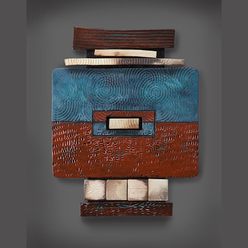 RC-001  Ceramic Wall Sculpture $160 at Hunter Wolff Gallery