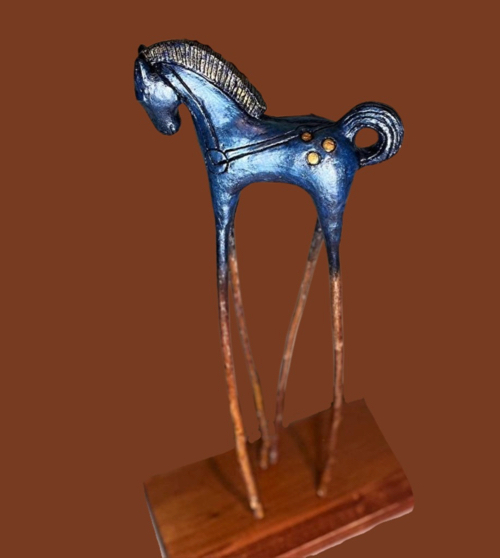 Rhapsody In Blue 22x18x6 $850 at Hunter Wolff Gallery