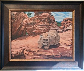 Red Rocks Native 11x14 $1400 by Lisa Hewett