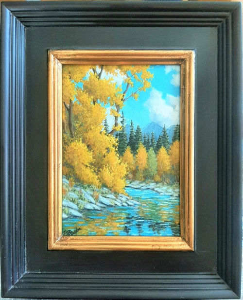 Oil artwork at Hunter-Wolff Gallery in Colorado Springs