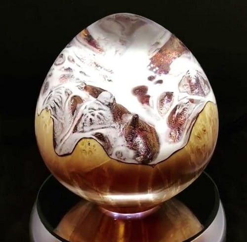 SH056 Maple Burl, Clear Color Shift 4 at Hunter Wolff Gallery
