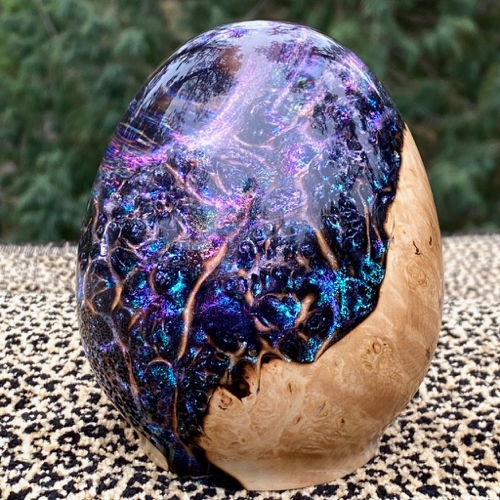 SH186 Purple Egg Maple Burl $200 at Hunter Wolff Gallery
