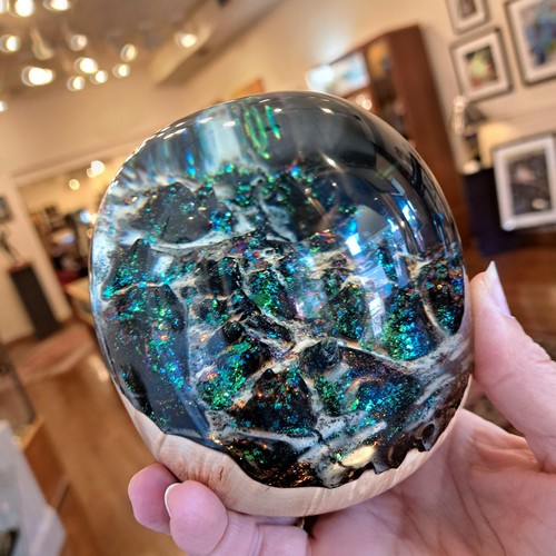 SH215 Maple & Clear Resin, 4 Inch Color Shift $200 at Hunter Wolff Gallery