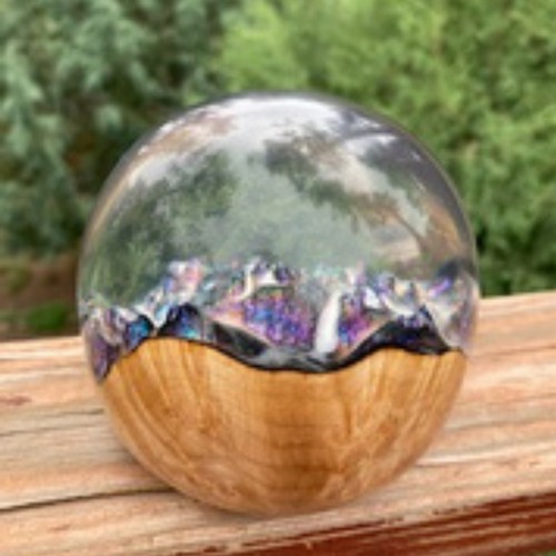 SH242 Maple and Clear Resin, Color-Shifting $225 at Hunter Wolff Gallery