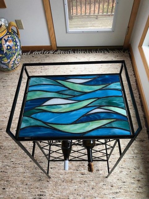 SK-004 Waves Wine Rack 37x19x11.5 $425 at Hunter Wolff Gallery