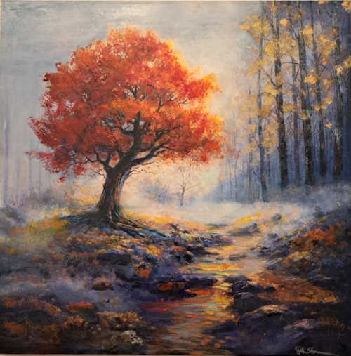 Sanctuary 48x48 $4500 by JOHN SHERMAN
