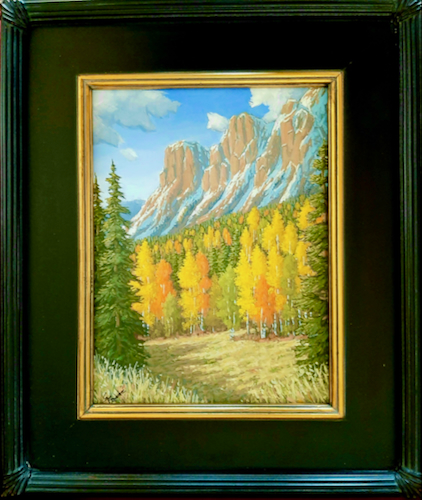 Click to view detail for Snow In The High Country 11x9 $450