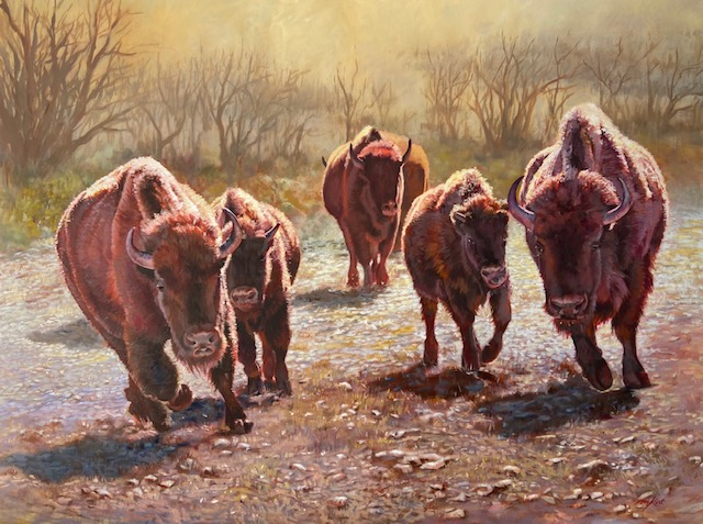 Stampede 36x48 $4800 at Hunter Wolff Gallery