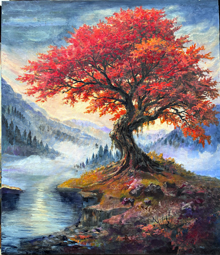 Steward 48x40 $4400 by JOHN SHERMAN