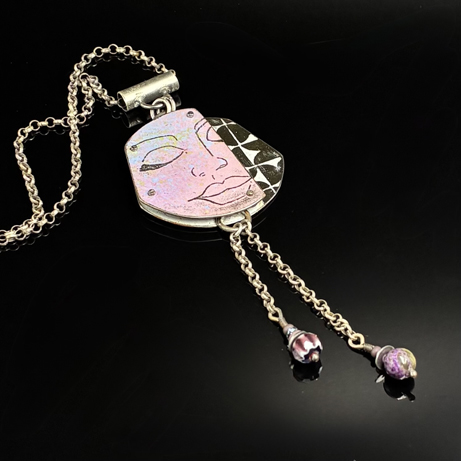 Click to view detail for TC-097 Pendant, Purple Face $210
