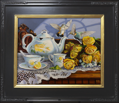 Click to view detail for Tea Time Debate 16x20 $2495