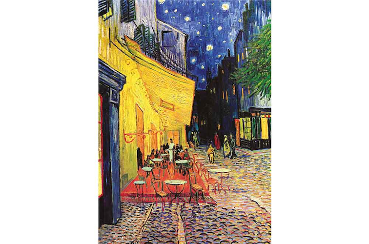 Click to view detail for MP-003 Cafe Terrace at Night, by Van Gogh 16x10 $78