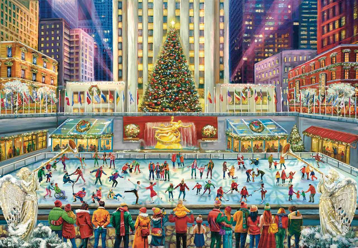 Click to view detail for MP-011 The Rink at Rockefeller Center 18x12.8 $108