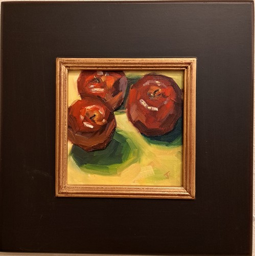 The Gossips 6x6 $290 at Hunter Wolff Gallery