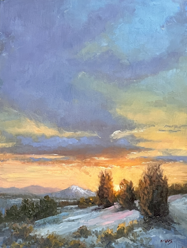 Tranquil Twilight 12x9 $490 at Hunter Wolff Gallery