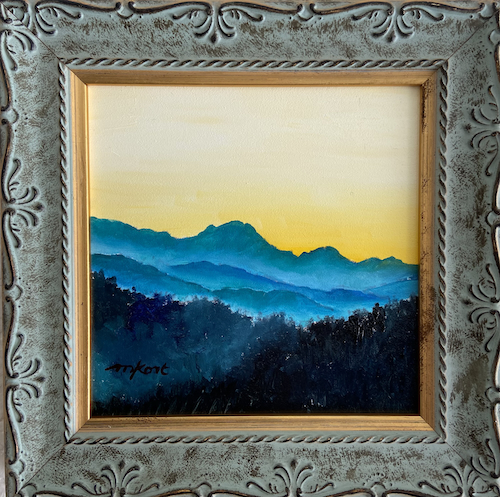 Click to view detail for Turquoise Blues 6x6 $225