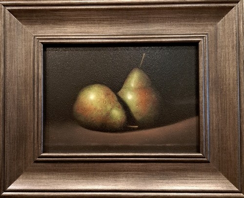 Two Perfect Pears 5x7 $600 at Hunter Wolff Gallery