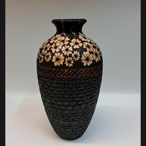 VL-001 Vase Flower Series #13 11.5x6 $1750 at Hunter Wolff Gallery