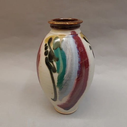 Click to view detail for Vase, Floral 10 x 5