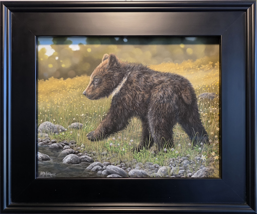 Click to view detail for Walk This Way, Grizzly Cub 11x14 $850