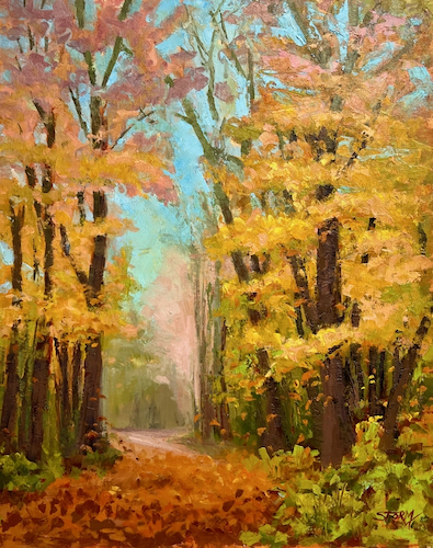 Whispers of Autumn 20x16 $1300 at Hunter Wolff Gallery