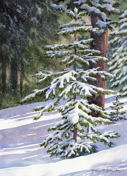 Winter Serenity 10x14 $980 at Hunter Wolff Gallery