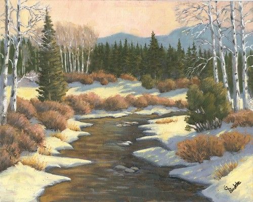 Winter Afternoon 8x10 at Hunter Wolff Gallery