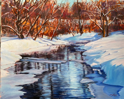 Winter Compliments 16x20 $1400 at Hunter Wolff Gallery