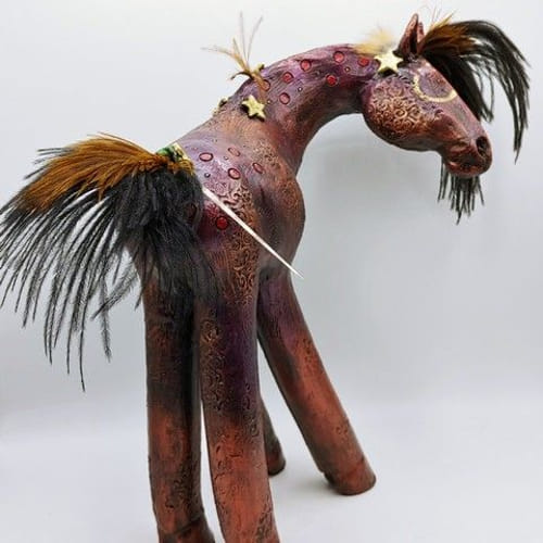 Click to view detail for CS-009 Winter's Night Horse  $550