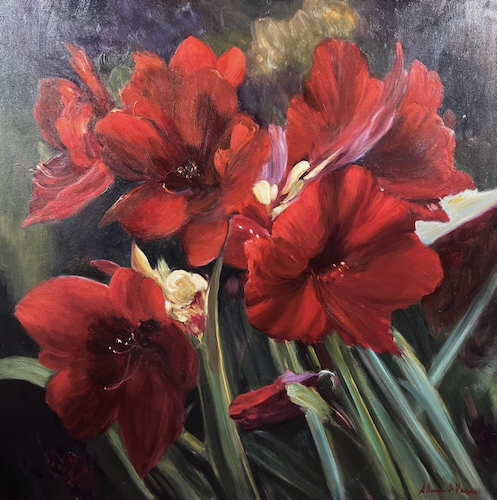 Click to view detail for Amaryllis 36x36 $4800