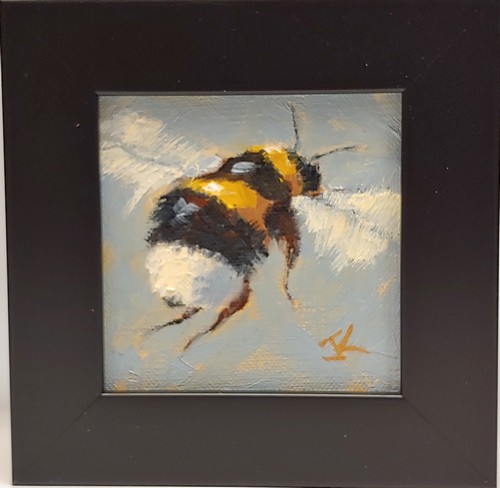 Bee Loving 4x4 $225 at Hunter Wolff Gallery