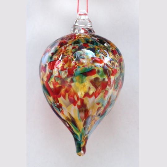 Click to view detail for DB-1041 Ornament - Earth Tone Tear Drop $37